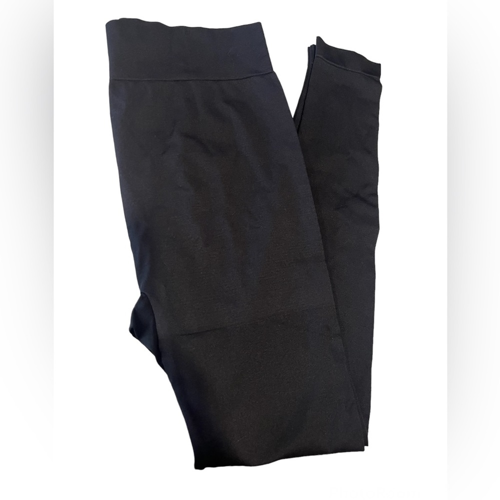Lane Bryant black pull on high rise stretch leggings